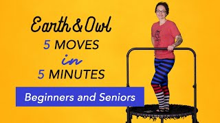 Beginners and Seniors 5 Minute Trampoline Rebounding Workout