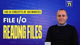 71. C# File I/O | Reading Text Files & StreamReader