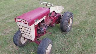 Driving the amigo garden tractor