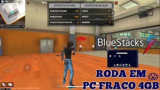 COMO CONFIGURAR O EMULADOR DO BLUESTACKS 5 PARA PC FRACO DEIXAR MUITO RAPIDO⚡🚀+SENSI+FREE FIRE V7A🌌