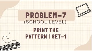 Print the pattern | Set-1 || GEEKSFORGEEKS Coding || 100% Test Cases Passed || DSAwithAyush