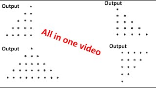 🔺 Python Star Patterns | Right Angle, Inverted, Mirrored & Full Triangle or Pyramid