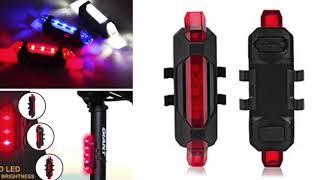 Lanterna led Traseira Luz De Segurança Bike Bicicleta a Prova D'água Recarregavel USB super barato!