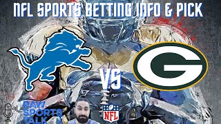 Detroit Lions VS Green Bay Packers Week 12: Thanksgiving Free Nfl Sports Betting Info