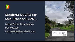 Santierra NUVALI for Sale, Tranche 3 (697 sqm)