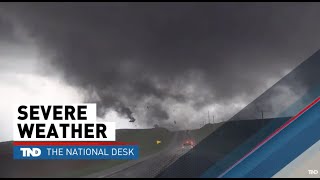 Tornadoes struck again in US. The National Desk brings you eyewitness accounts of severe weather.