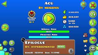 FINALLY Acu 100% (Extreme Demon) by Neigefeu