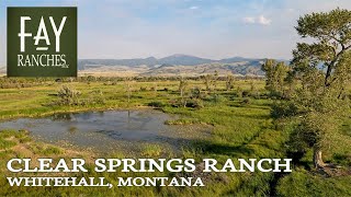 SOLD | Montana Property For Sale | Clear Springs Ranch | Whitehall, MT