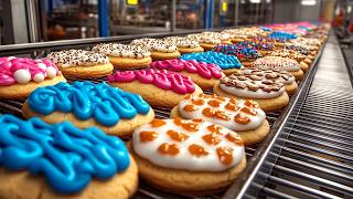 How Million of COOKIES Mass-Produced in Factories? Modern Automated Cookies Factory Processing