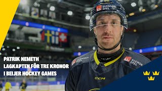 Patrik Nemeth - lagkapten för Tre Kronor i Beijer Hockey Games