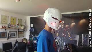 DANY BAO - metal gear solid, grey fox helmet automatized face plate cosplay and costume