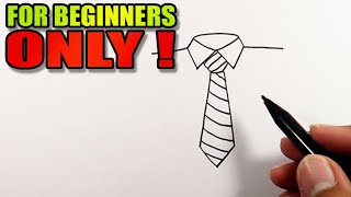 How to draw a tie on a shirt | Simple Drawings