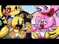 [Animation]🖤Black Bunzo Vs💗Pink Kissy Missy | Pink vs Black Food Challenge |Poppy Playtime 2 Cartoon