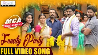 Middle Class Ambala Movie Family Party Full Video Song|Nani, Sai Pallavi,DSP