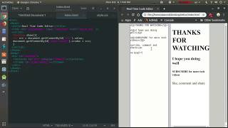 Coding A Real Time Editor With HTML CSS And Javascript