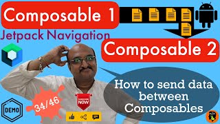 Passing data between screens | Navigation : Jetpack Compose - 34