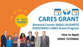 Broward County CARES Grant Tutorial: How to Apply (Small Business)