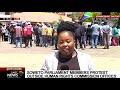 Soweto parliament members protest outside Human Rights Commission offices