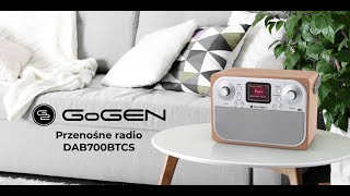 Przenośne radio Gogen - DAB700BTCS