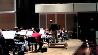 Craig Kirchhoff Rehearsing 2011 U of M High School Honor Band