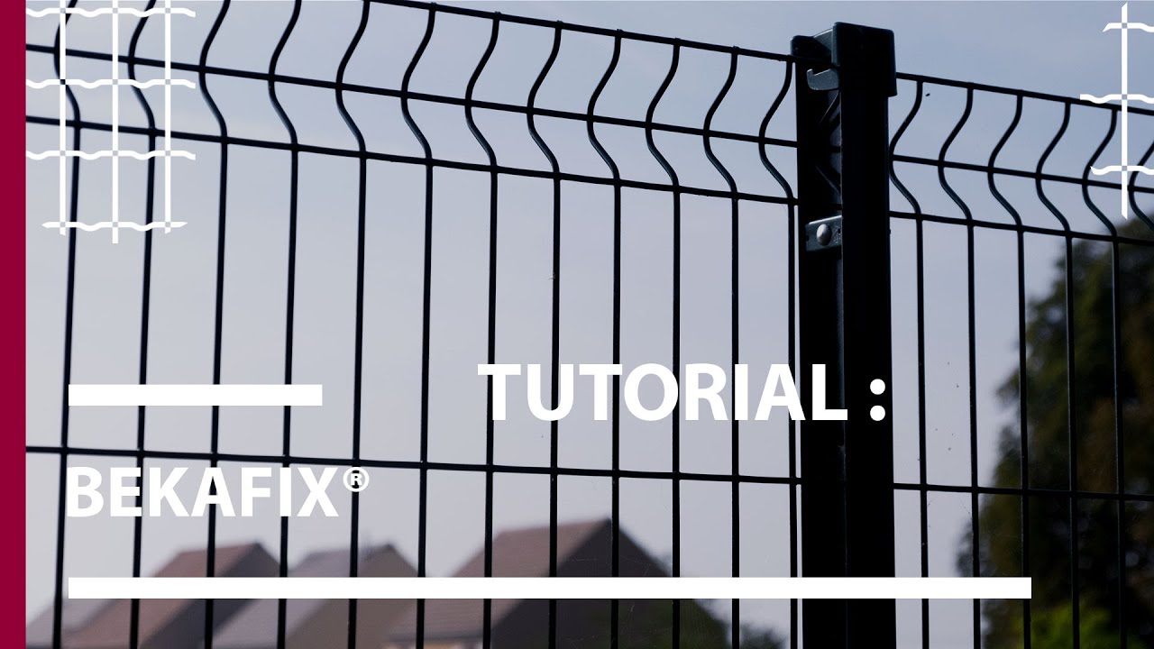 How To Set Up Fencing Panels With Bekafix Posts | Betafence - YouTube