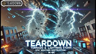 Teardown Tornado \u0026 Lightning Storm – Epic Weather Destruction in 4K!