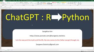 909 ChatGPT converts R code to Python code