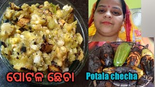 Pointed Gourd chutney/Potala Checha/Roasted Potal) ପୋଟଳ ଛେଚା(@Sony Kitchen)