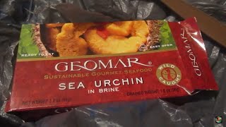 I Try Sea Urchin For The Very First Time I Eat The Uni Which Is Their Gonads #seaurchin #gonads