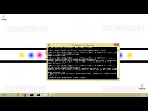 Backup and Restore MYSQL Database using Command Prompt Backup and Restore MYSQL Database using Command Prompt