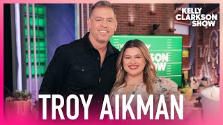 NFL Hall Of Famer Troy Aikman Teaches Kelly How To Throw A Football Like A Pro