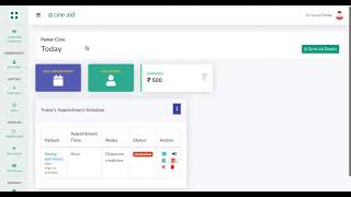 What are the doctor dashboard features at one aid?