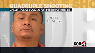 Police seek person of interest in quadruple shooting