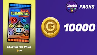 Opening OVER $10000 Worth of Elemental Packs in Gimkit!