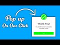 Animated Pop Up Box using HTML CSS & JavaScript