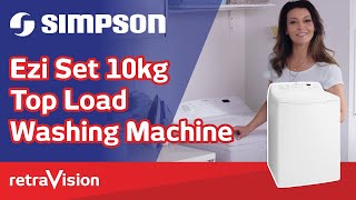 Simpson Ezi Set 10kg Top Load Washing Machine SWT1042A | Retravision