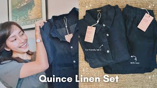 👕{Unboxing} Quince | Linen Shorts Set (Travel Wardrobe)