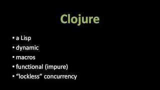 Intro to Clojure - 1 of 10 (old version; watch the updated version instead)