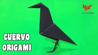 How to Make a PAPER CROW - Origami Paper Raven