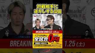 瓜田純士逆ギレ！怒る相手間違えてるような…【ブレイキングダウン/BreakingDown/朝倉未来/オーディション/ブレイキングダウン14.5】#shorts