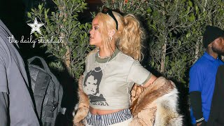 Rihanna Hits Coachella To Watch ASAP Rocky Perform With Doja Cat.