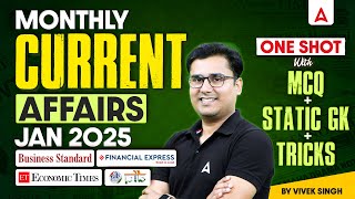 January 2025 Current Affairs | Complete Jan 2025 Current Affairs in One Shot | By Vivek Singh