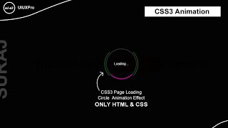 CSS Web Page Loading Animation Effect Using HTML CSS & Jquery @uiuxpro