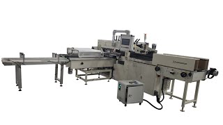 Automatic 6 rolls toilet paper three dimension packing machine
