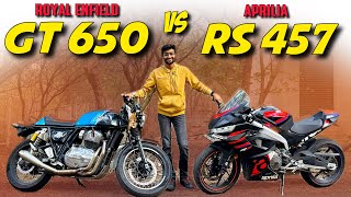 GT 650 WITH POWERTRONICS VS APRILIA RS 457 🔥 WHO WILL WIN? REVANTH TERALA