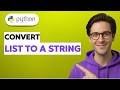 How to Convert a List to a String in Python [2026 Full Guide]