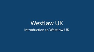 Westlaw Certification Basic Part 1 Introduction