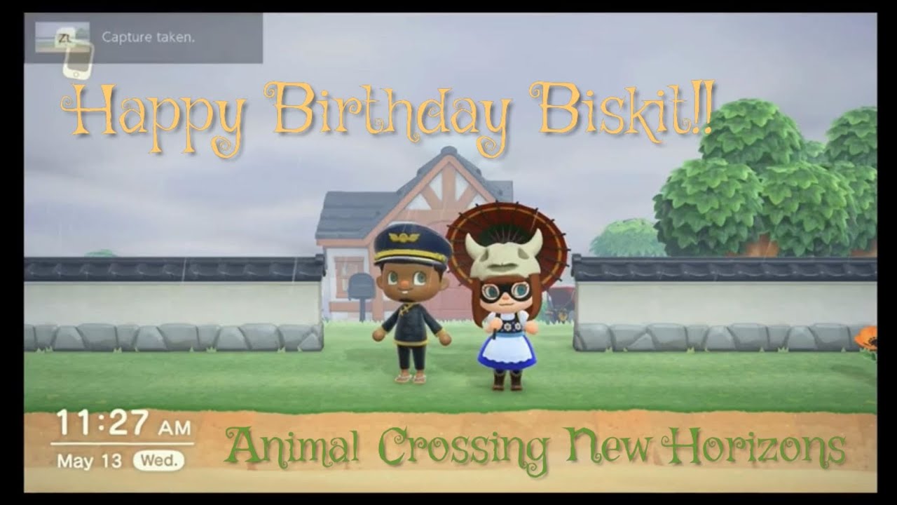 Happy B-day Biskit: Animal Crossing New Horizons - YouTube