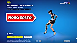 (PASSINHO SLICKBACK) NOVO GESTO - LOJA FORTNITE - 26 DE FEVEREIRO DE 2024 - LOJA FORTNITE