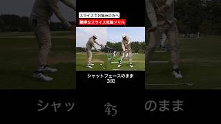 簡単にできるスライス克服ドリル #片山晋呉 #golf #ゴルフ #shorts